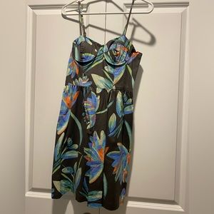 Lauren Conrad Multicolor Floral Corset Dress